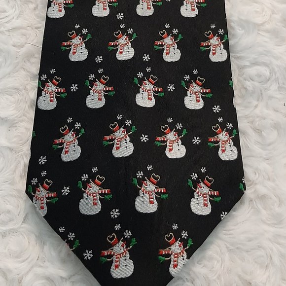 Hallmark Snowman Christmas Winter holiday Tie Christmas Grandpa - Picture 1 of 3